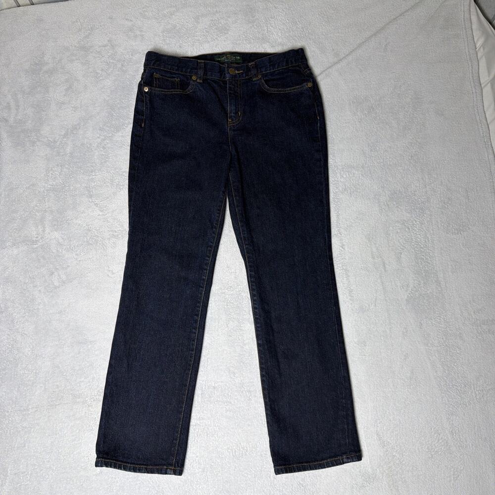 Ralph Lauren LAUREN JEANS CO. Petite Straight Dark Wash Jeans - Size 6P